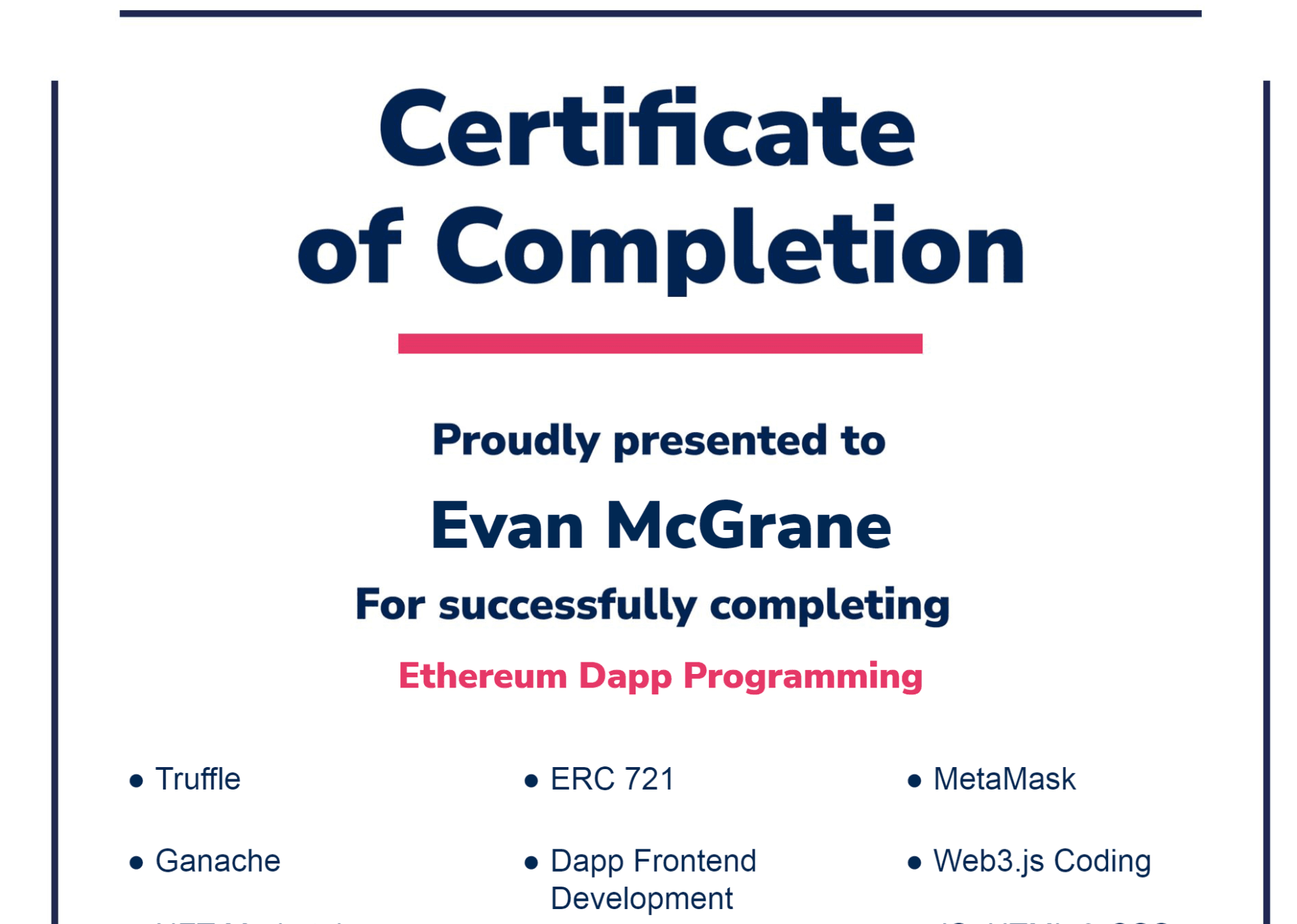 Ethereum Dapp Programming